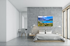 Modern Glass Picture - Contemporary Wall Art SART01 Nature Series: Beautiful Greek bay