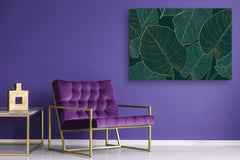 Modern Glass Picture - Contemporary Wall Art SART04 Flowers and leaves Series: Monstera deliciosa