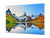 Graphic Art Print on Glass - Beautiful Quality Glass Print Picture SART01C Nature Series: Snowy mountain range