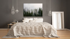 Graphic Art Print on Glass - Beautiful Quality Glass Print Picture SART01C Nature Series: Early morning on a mountain hill