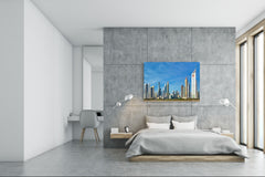 Glass Picture Toughened Wall Art  - Wall Art Glass Print Picture SART02 Cities Series: Skyscrapers in Dubai