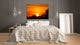 Glass Printed Picture - Wall Picture behind Tempered Glass SART01D Nature Series: Beautiful sunset