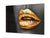 Glass Print Wall Art – Image on Glass  SART05 Miscellanous Series: Golden lips
