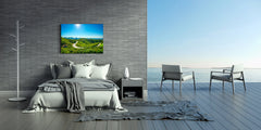 Glass Print Wall Art – Image on Glass SART01B Nature Series: Vineyards on Prosecco Hills