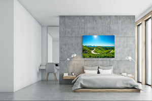 Glass Print Wall Art – Image on Glass SART01B Nature Series: Vineyards on Prosecco Hills