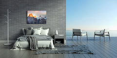 Glass Print Wall Art – Image on Glass SART01B Nature Series: Austere landscape of the Alps