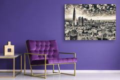 Glass Picture Toughened Wall Art  - Wall Art Glass Print Picture SART02 Cities Series: London skyline at dusk