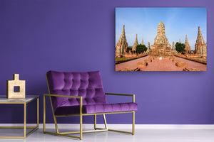 Graphic Art Print on Glass - Beautiful Quality Glass Print Picture SART01C Nature Series: Ancient temple in Thailand