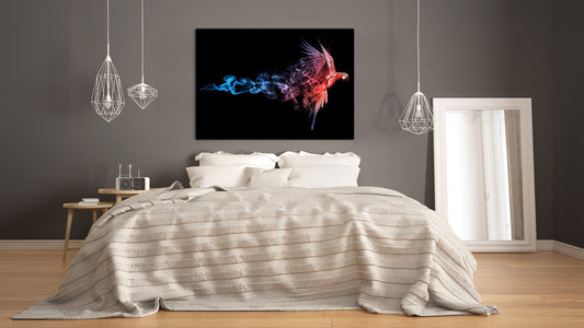 Wall Art - Glass Print Canvas Picture SART03B Animals Series: Flying parrot Ara