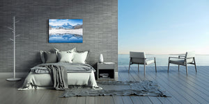 Graphic Art Print on Glass - Beautiful Quality Glass Print Picture SART01C Nature Series: Wonderland scenery in the Alps