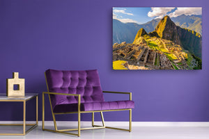 Modern Glass Picture - Contemporary Wall Art SART01 Nature Series: Machu Picchu