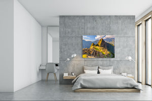 Modern Glass Picture - Contemporary Wall Art SART01 Nature Series: Machu Picchu