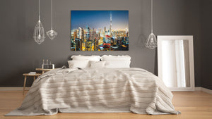 Glass Picture Toughened Wall Art  - Wall Art Glass Print Picture SART02 Cities Series: Business bay, Dubai