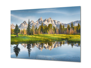 Glass Print Wall Art – Image on Glass SART01B Nature Series: Grand Teton National Park