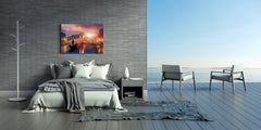 Glass Picture Toughened Wall Art  - Wall Art Glass Print Picture SART02 Cities Series: A date on the Gondola in Venice