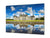 Graphic Art Print on Glass - Beautiful Quality Glass Print Picture SART01C Nature Series: Castle and reflection in Loire Valley