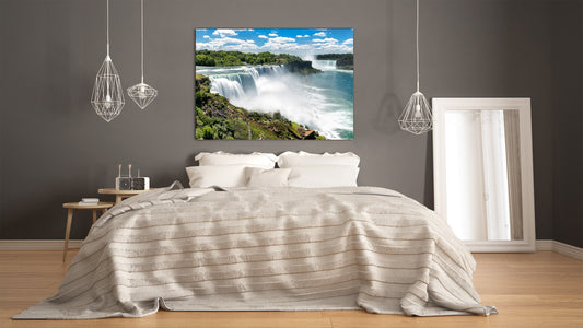 Graphic Art Print on Glass - Beautiful Quality Glass Print Picture SART01C Nature Series: Niagara Falls