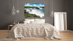 Graphic Art Print on Glass - Beautiful Quality Glass Print Picture SART01C Nature Series: Niagara Falls
