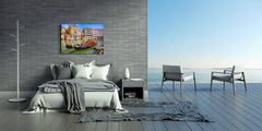Glass Picture Toughened Wall Art  - Wall Art Glass Print Picture SART02 Cities Series: Grand Canal in Venice