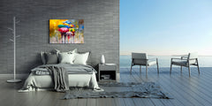 Glass Print Wall Art – Image on Glass  SART05 Miscellanous Series: Oil Painting - Rainy Day