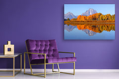 Graphic Art Print on Glass - Beautiful Quality Glass Print Picture SART01C Nature Series: Autumn scenery