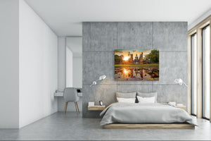 Modern Glass Picture - Contemporary Wall Art SART01 Nature Series: Wat Mahathat Temple in Thailand