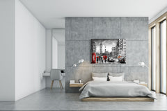 Glass Picture Toughened Wall Art  - Wall Art Glass Print Picture SART02 Cities Series: Street view of London