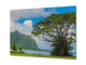 Modern Glass Picture - Contemporary Wall Art SART01 Nature Series: Panoramic view of the Koolau mountains in Hawaii