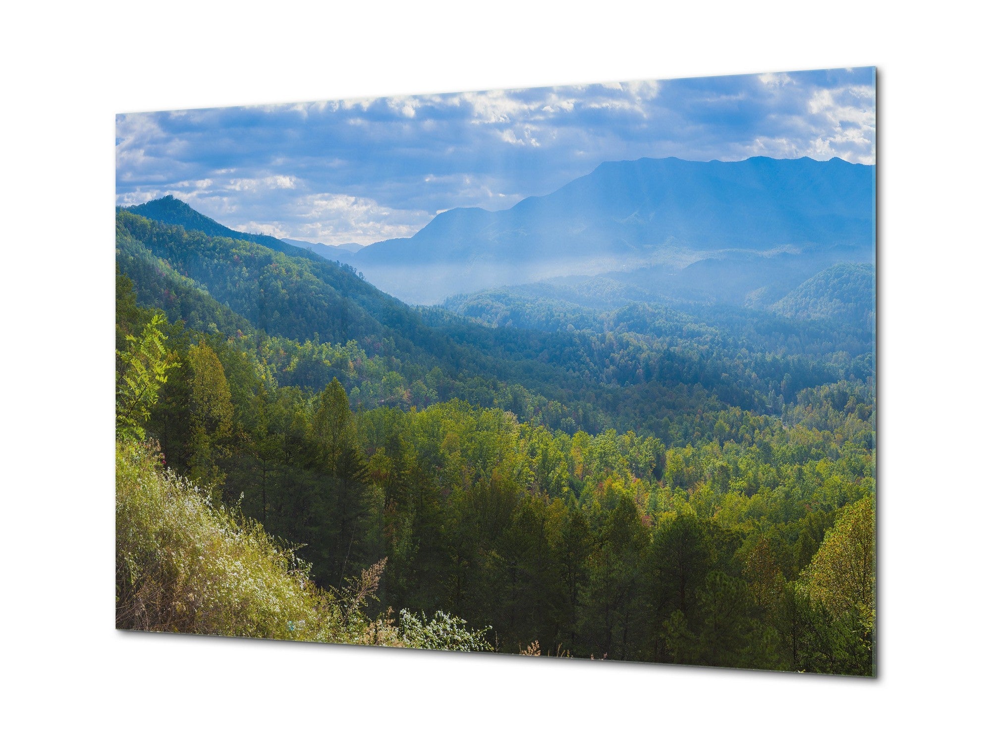 Glass Print Wall Art – Image on Glass SART01B Nature Series: Hills and valleys