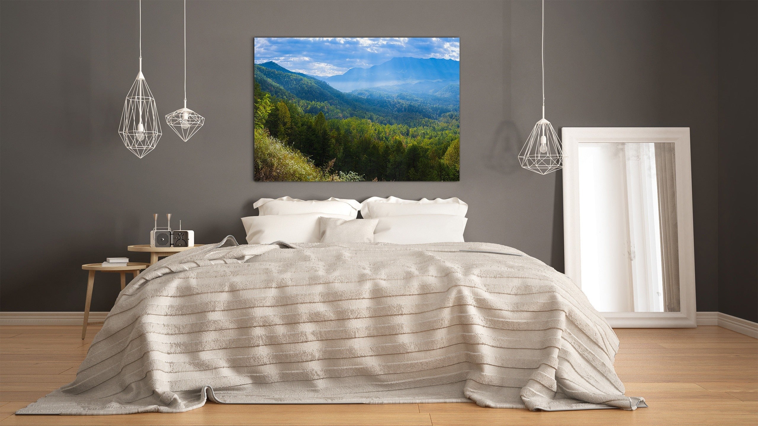 Glass Print Wall Art – Image on Glass SART01B Nature Series: Hills and valleys