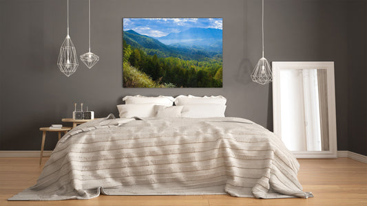 Glass Print Wall Art – Image on Glass SART01B Nature Series: Hills and valleys