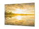 Glass Printed Picture - Wall Picture behind Tempered Glass SART01D Nature Series: Sunrise over the lake