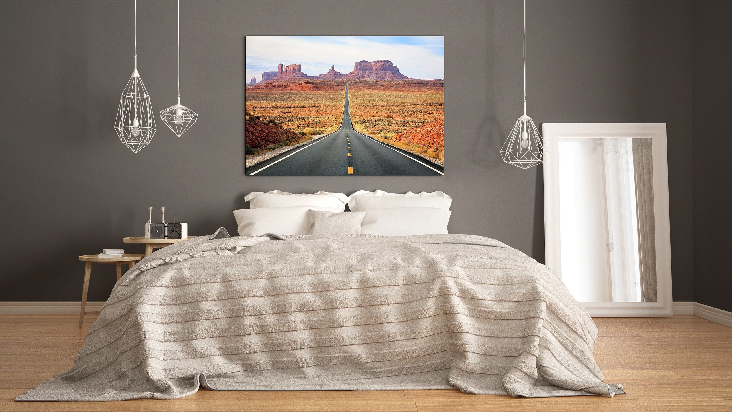 Glass Print Wall Art – Image on Glass SART01B Nature Series: Monument Valley, Arizona