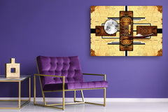 Glass Print Wall Art – Image on Glass  SART05 Miscellanous Series: African ethnic illustration