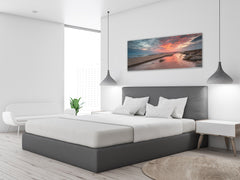 Wall Picture behind Tempered Glass 125 x 50 cm (? 50” x 20”) ; Beach 3