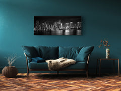 Beautiful Quality Glass Print Picture – Available in 5 different sizes – Cities Series 04: Miami skyscrapers at night