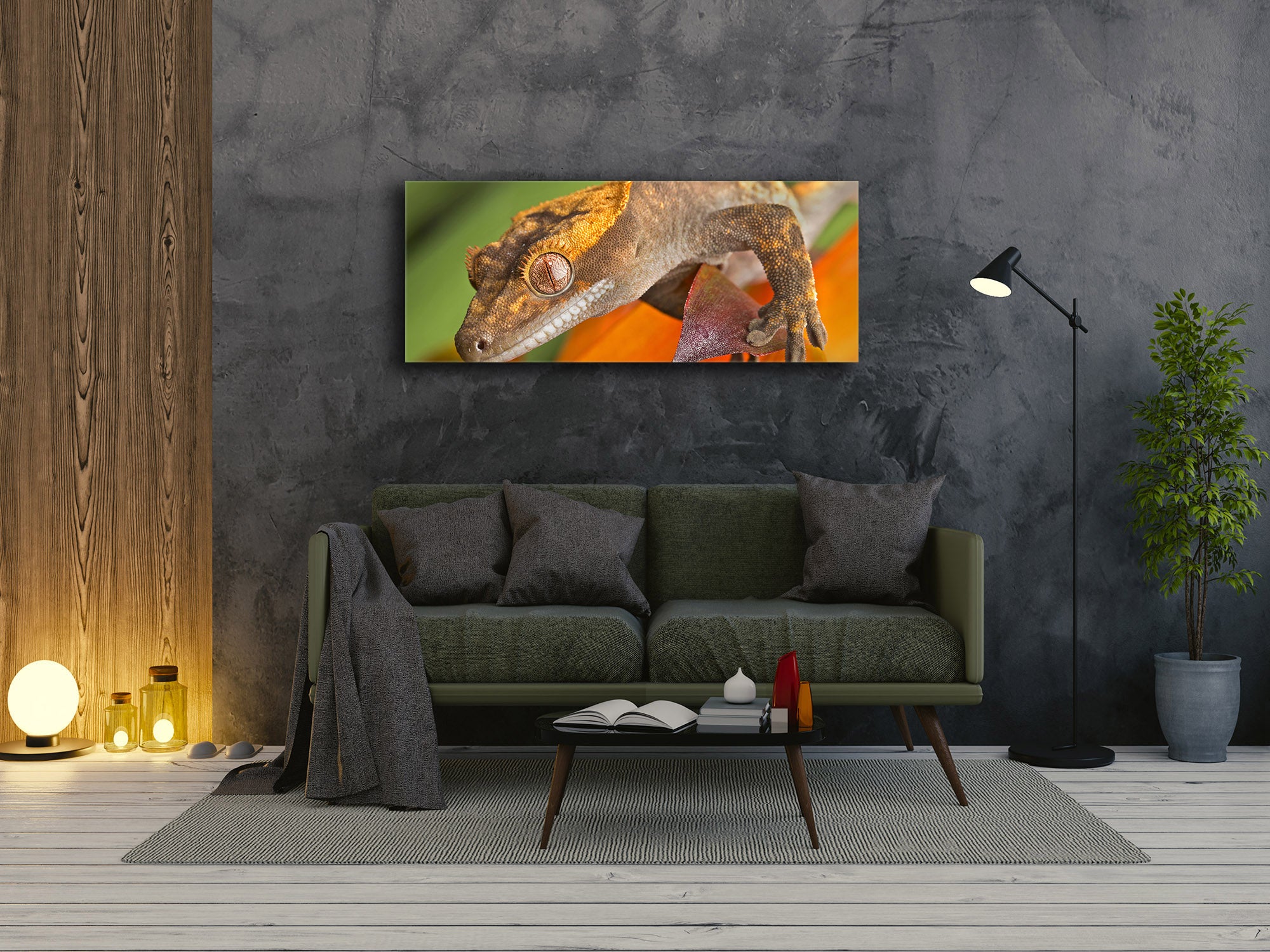 Glass Print Wall Art – Image on Glass 125 x 50 cm (? 50” x 20”) ; Animal 1