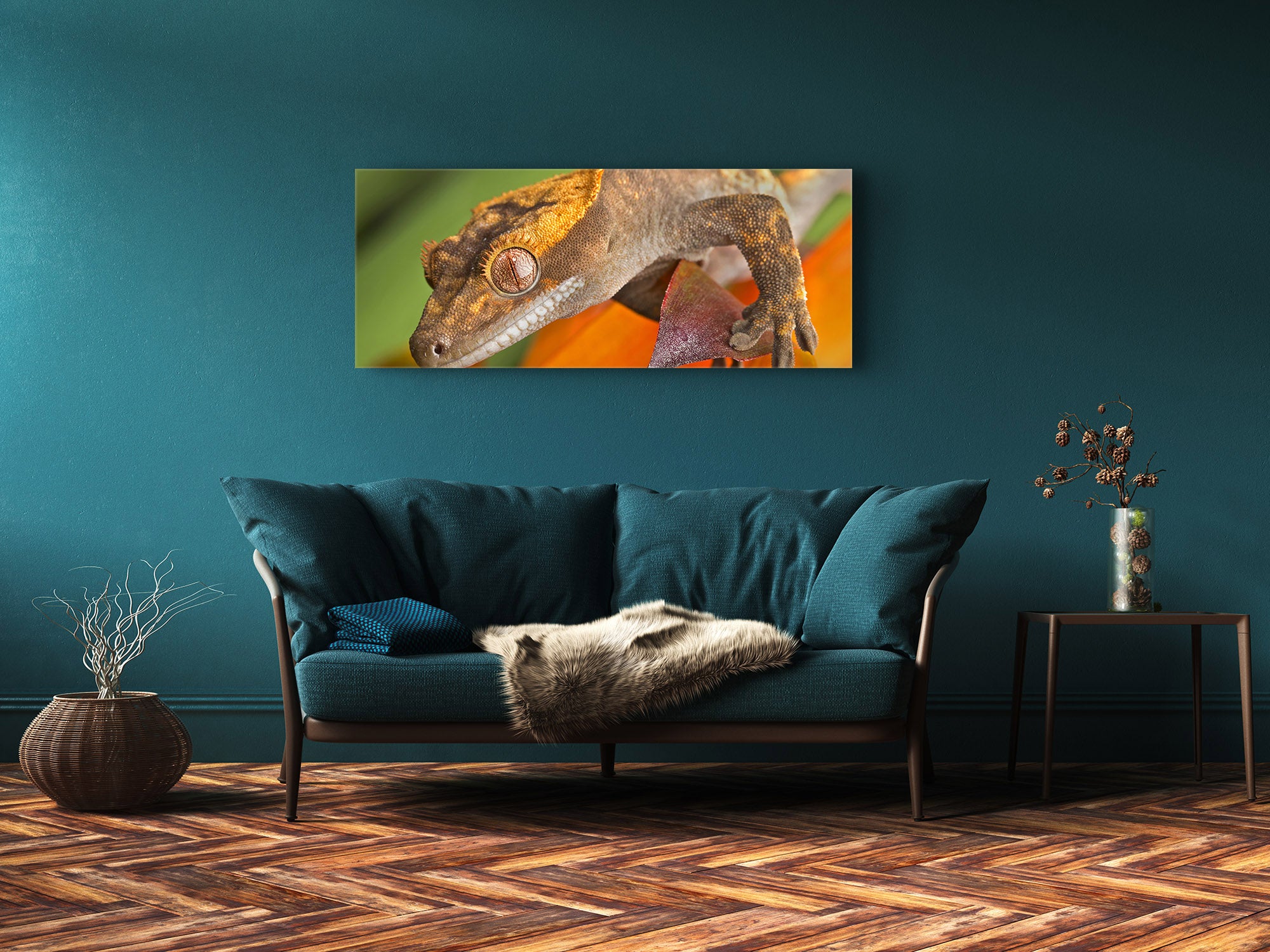 Glass Print Wall Art – Image on Glass 125 x 50 cm (? 50” x 20”) ; Animal 1