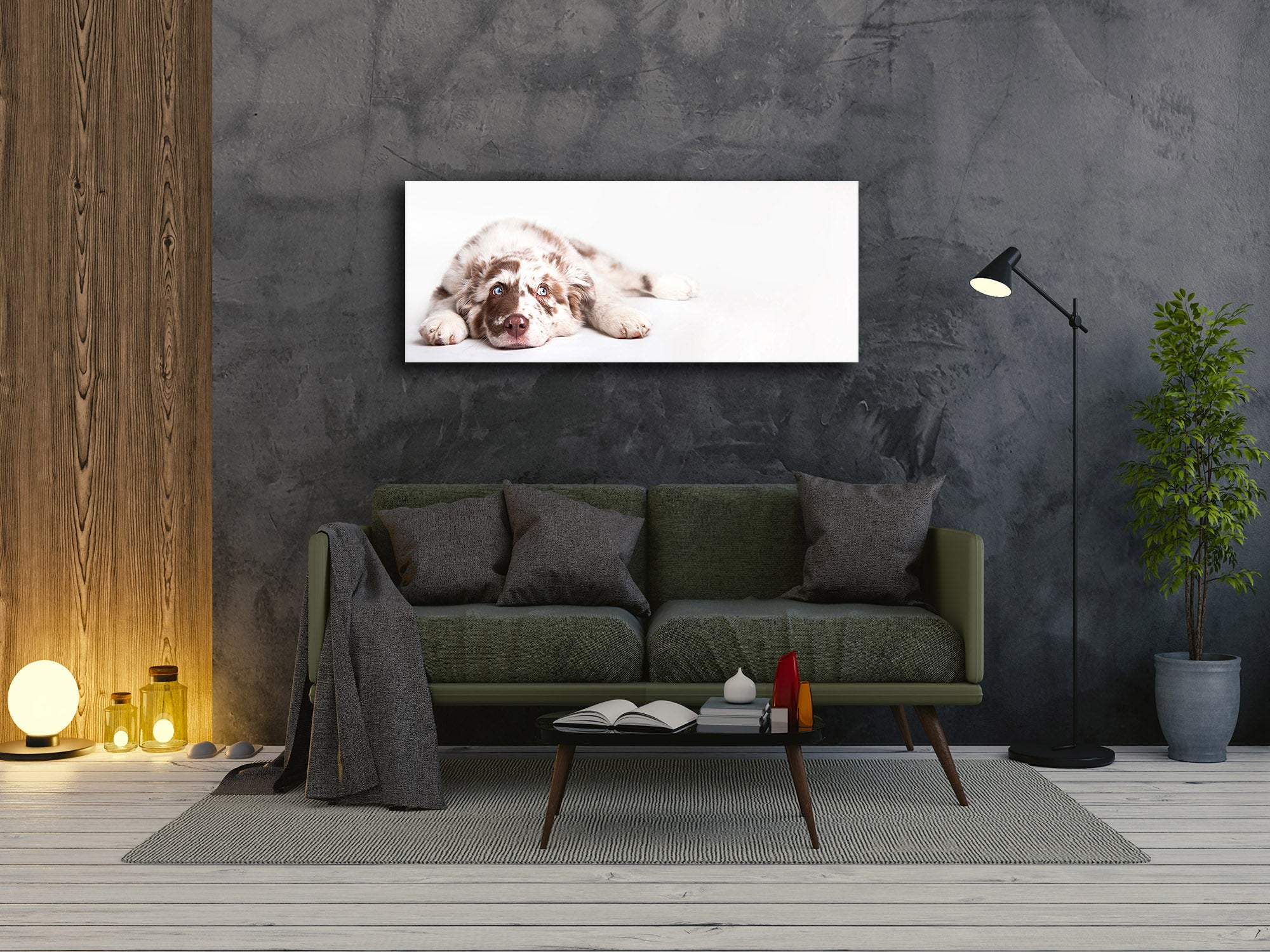 Wall Art Glass Print Picture – Available in 5 different sizes – Animals Series 02: Dog