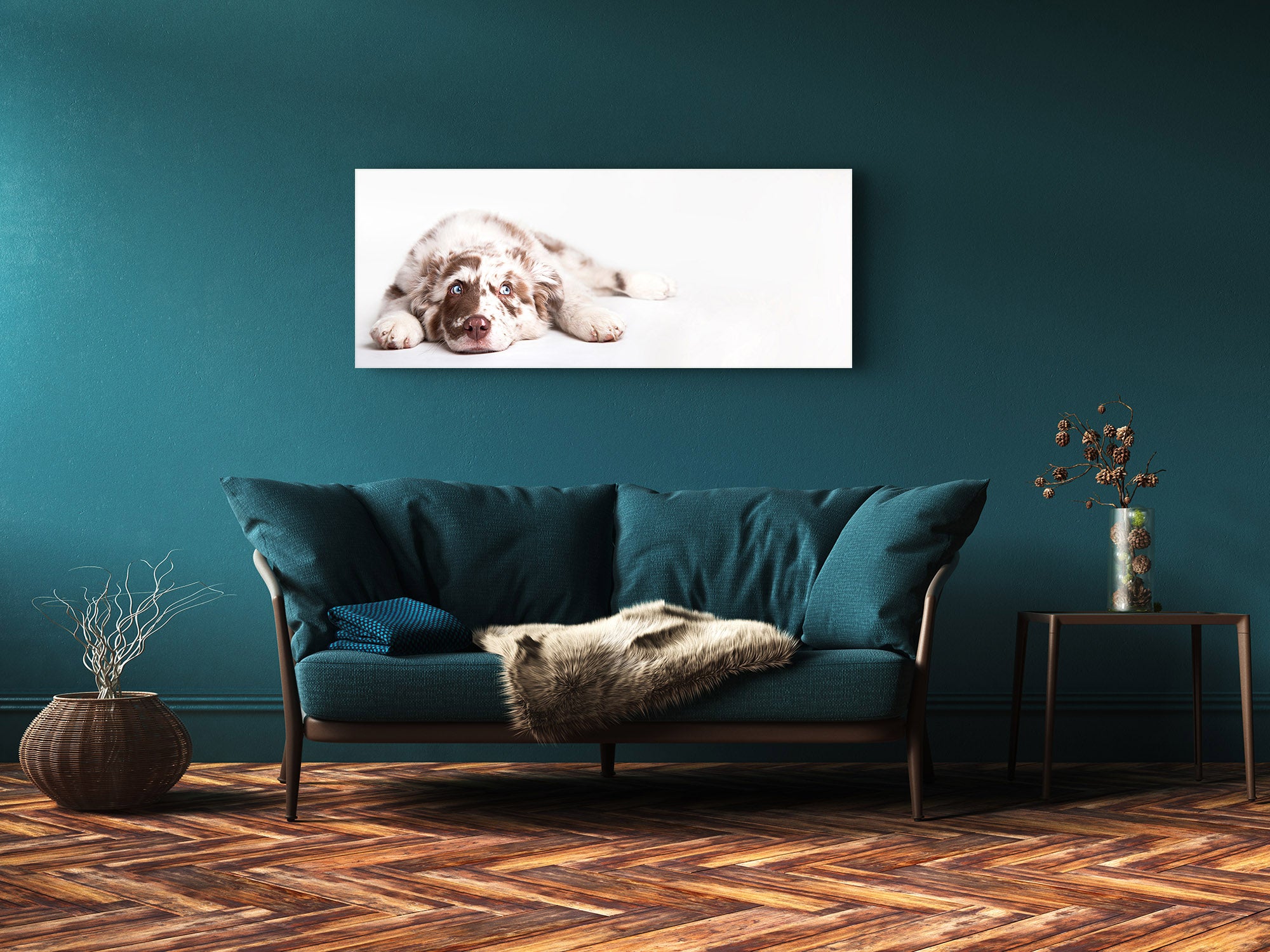 Wall Art Glass Print Picture – Available in 5 different sizes – Animals Series 02: Dog