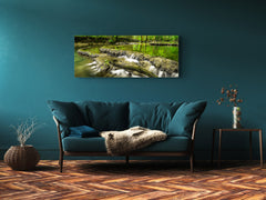 Glass Print Wall Art – Image on Glass 125 x 50 cm (? 50” x 20”) ; Forest 3