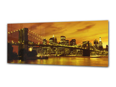 Glass Print Wall Art – Image on Glass 125 x 50 cm (? 50” x 20”) ; Bridge 10