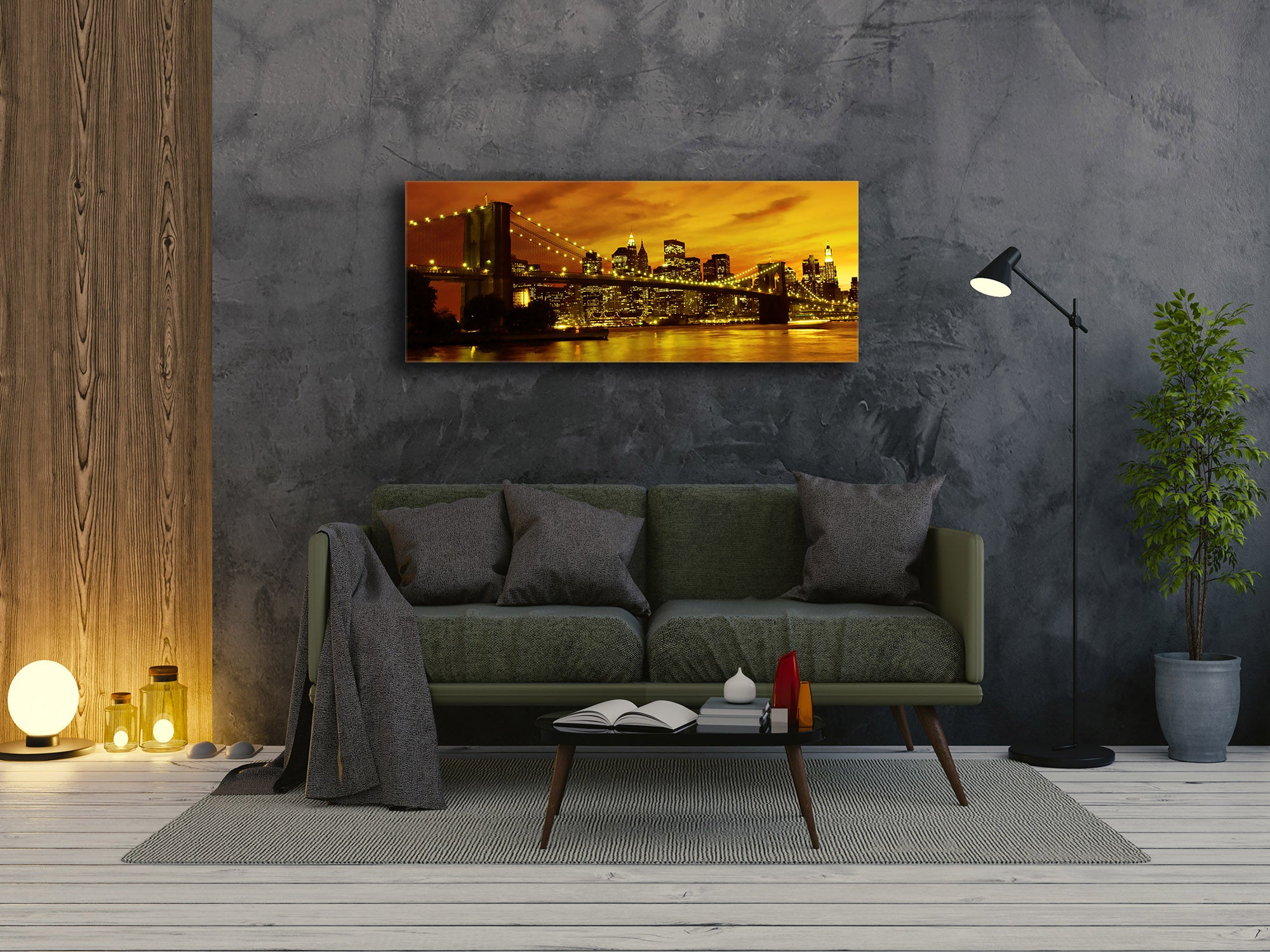 Glass Print Wall Art – Image on Glass 125 x 50 cm (? 50” x 20”) ; Bridge 10