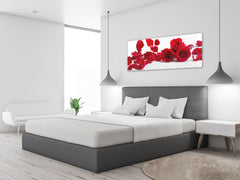 Glass Print Wall Art – Image on Glass 125 x 50 cm (? 50” x 20”) ; Roses 1