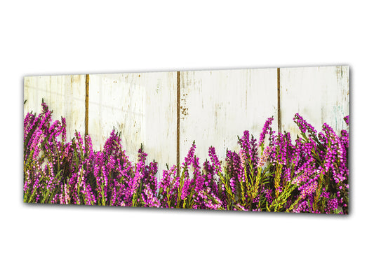 Glass Print Wall Art – Image on Glass 125 x 50 cm (? 50” x 20”) ; Heathers
