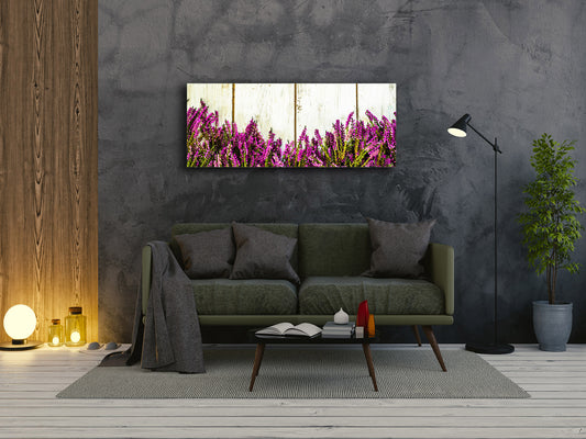 Glass Print Wall Art – Image on Glass 125 x 50 cm (? 50” x 20”) ; Heathers