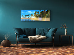 Glass Print Wall Art – Image on Glass 125 x 50 cm (? 50” x 20”) ; Beach 12