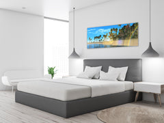 Glass Print Wall Art – Image on Glass 125 x 50 cm (? 50” x 20”) ; Beach 12