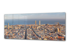 Glass Print Wall Art – Image on Glass 125 x 50 cm (? 50” x 20”) ; Barcelona