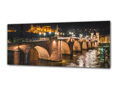 Glass Print Wall Art – Image on Glass 125 x 50 cm (? 50” x 20”) ; Ancient bridge